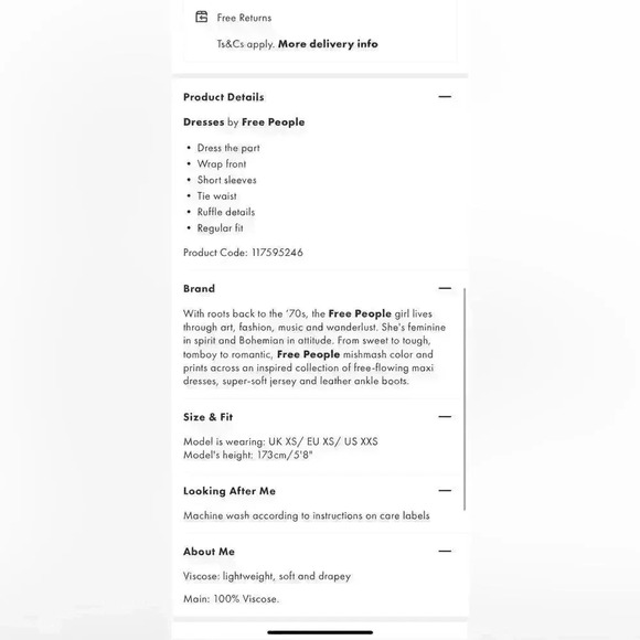 Free people wrap dress - Picture 3 of 8